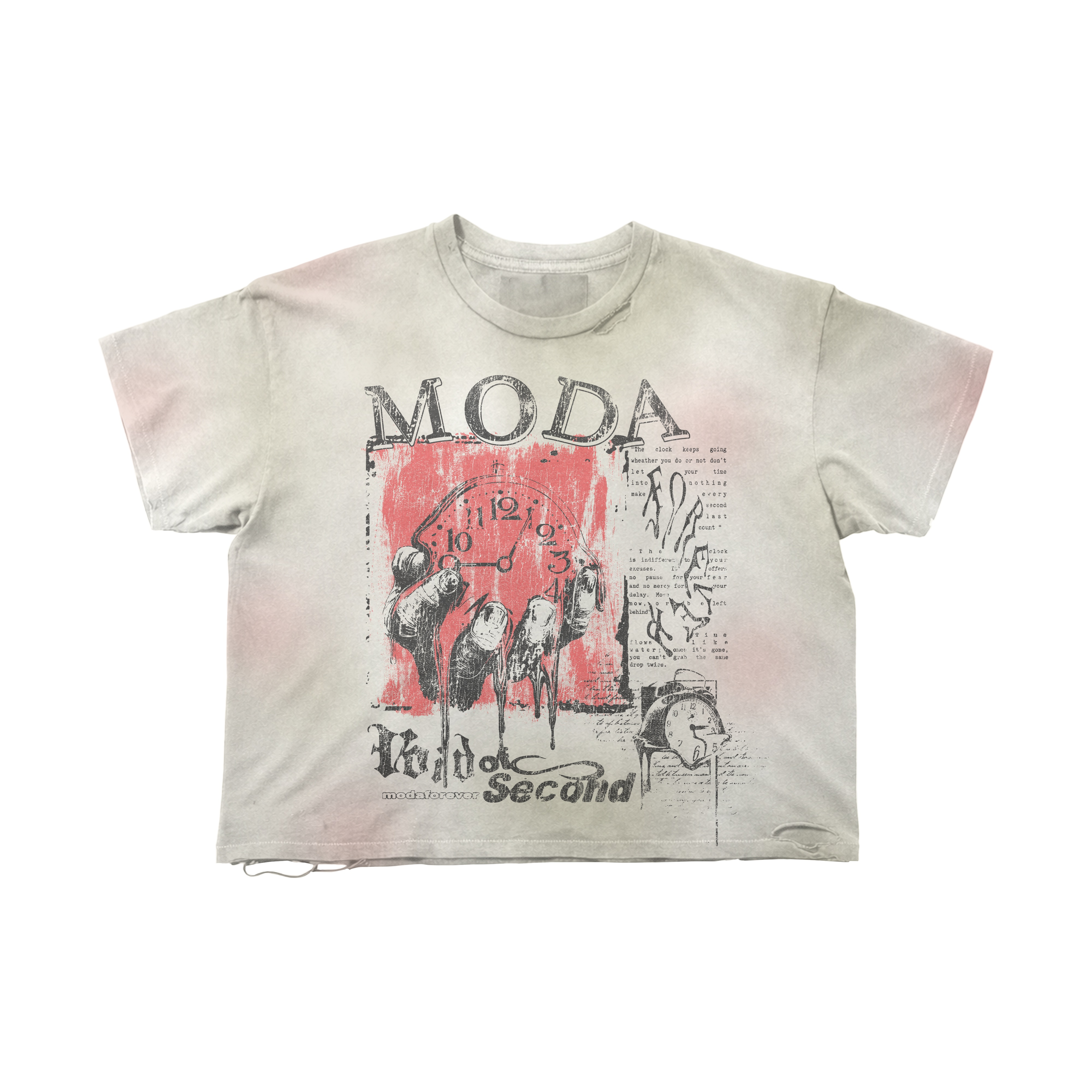 Moda Forever Don't Let Time Slip Tee - Back graphic